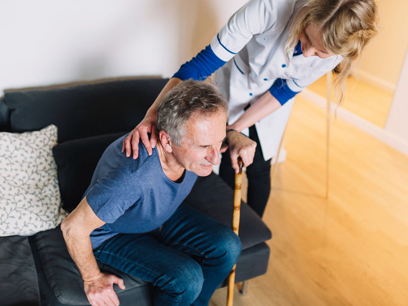 Staying Steady Simple Fall Prevention Tips for Seniors senior recovering from fall prevention