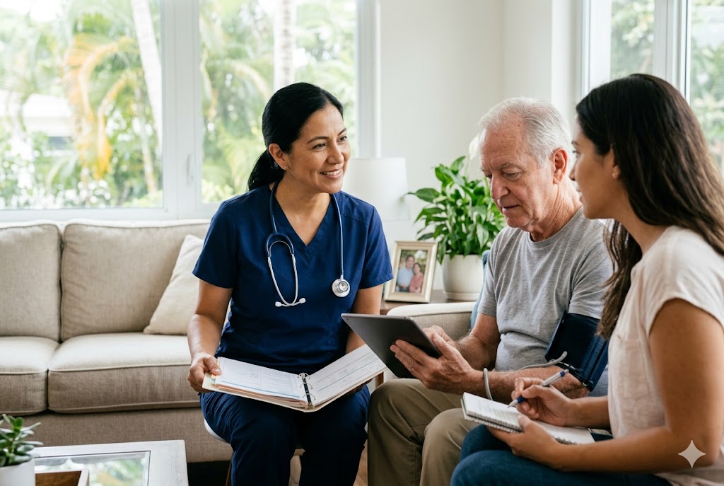 nurse discussing nurse case management