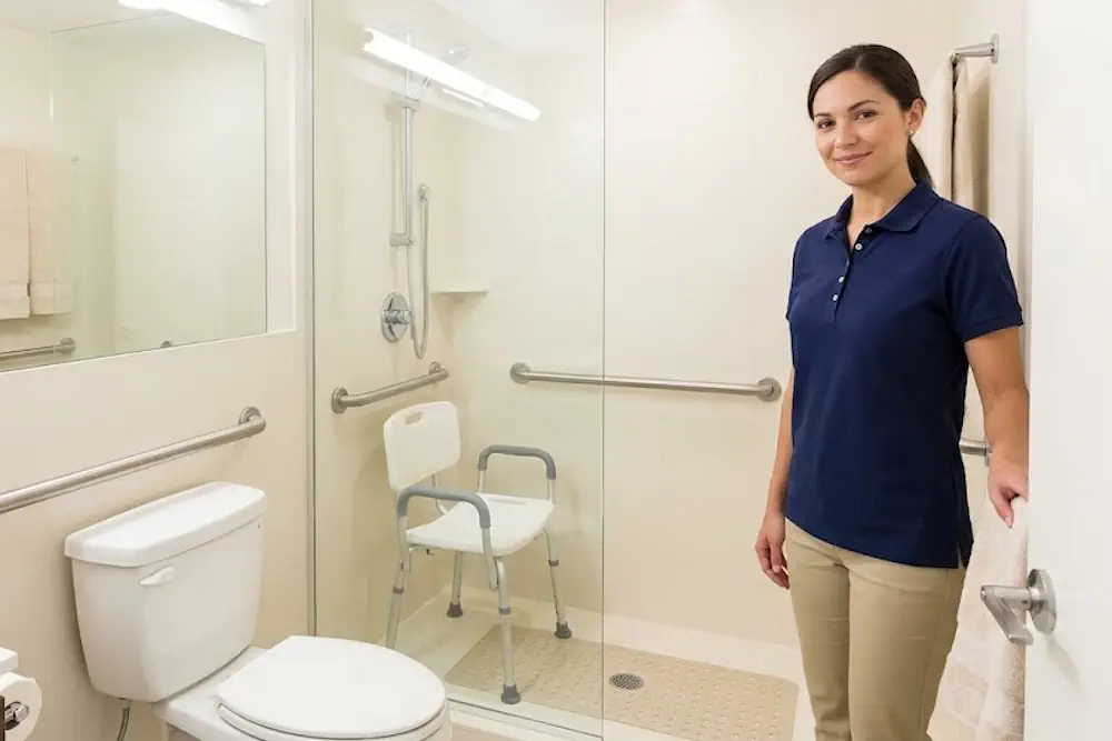 Senior Hygiene Care Services: What Families Should Know Caregiver providing senior hygiene care services in a comfortable home setting